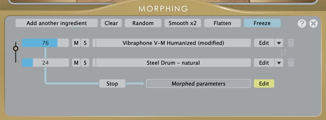Morphing 패널