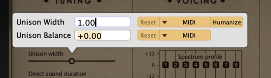 Unison balance