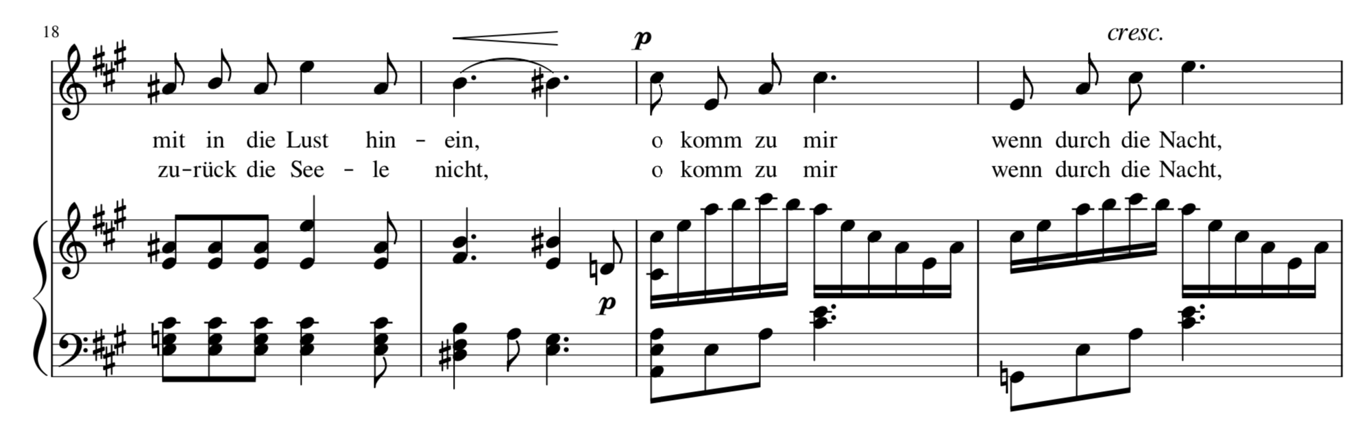 예시 3. Hensel 〈Gondellied〉의 V+