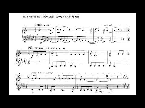 Béla Bartók의 〈Ara táskor〉(Harvest Song) 연주 영상 섬네일