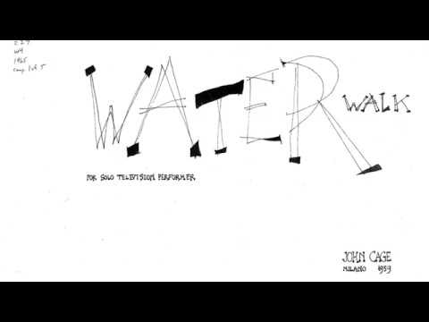 John Cage의 〈Water Walk for Solo Television Performer〉 악보 영상 섬네일